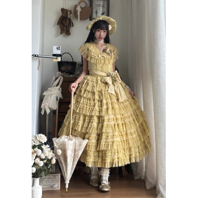 Sakya Antique Gauze Blouse Vest, Adjustable Skirt and Sets(Reservation/4 Colours/Full Payment Without Shipping)
